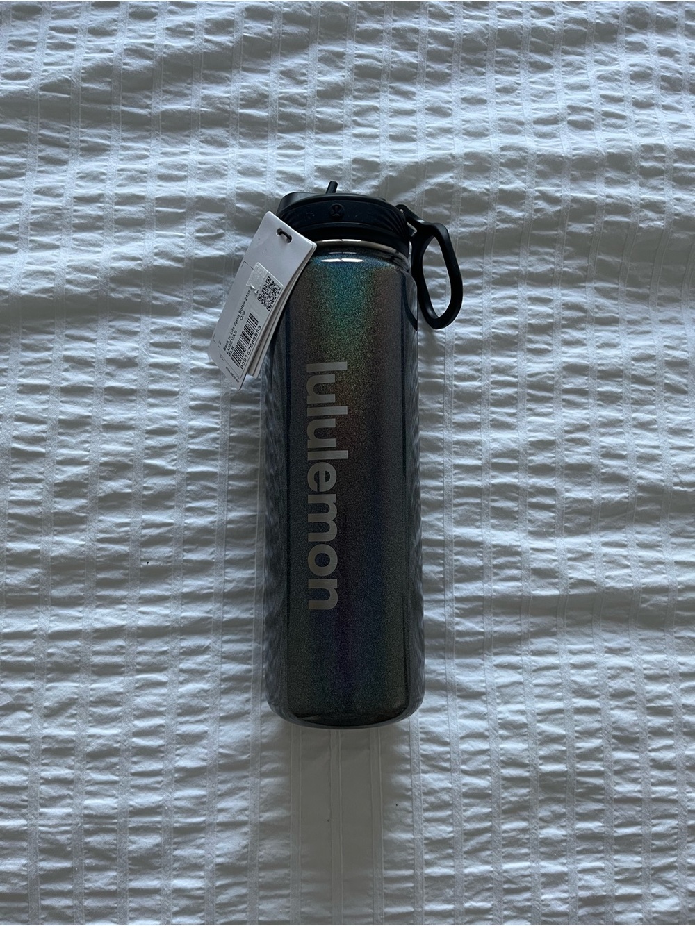 lululemon Back to Life Sport Bottle 24oz Straw Lid Shine Black